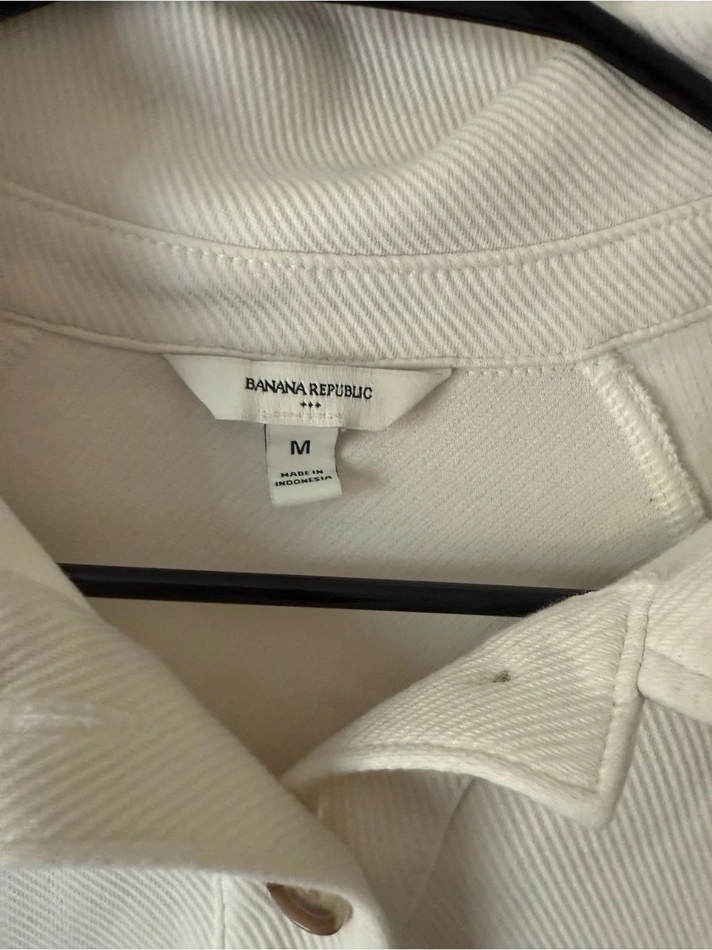 Banana Republic Classic Cream Button-Placket